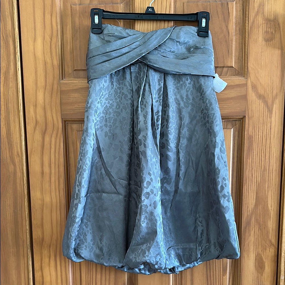 Elegant Gray Women's strapless dress brand new